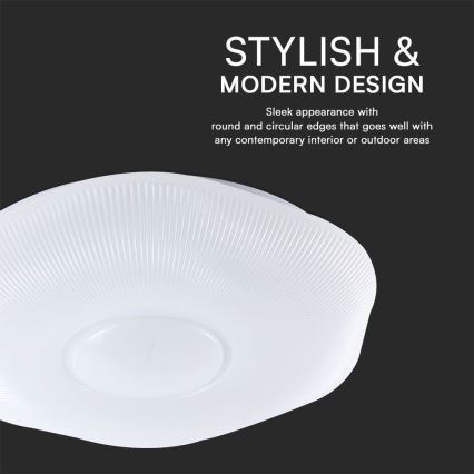 LED Stmievateľné stropné svietidlo LED/60W/230V 3000-6500K 50 cm biela + diaľkové ovládanie