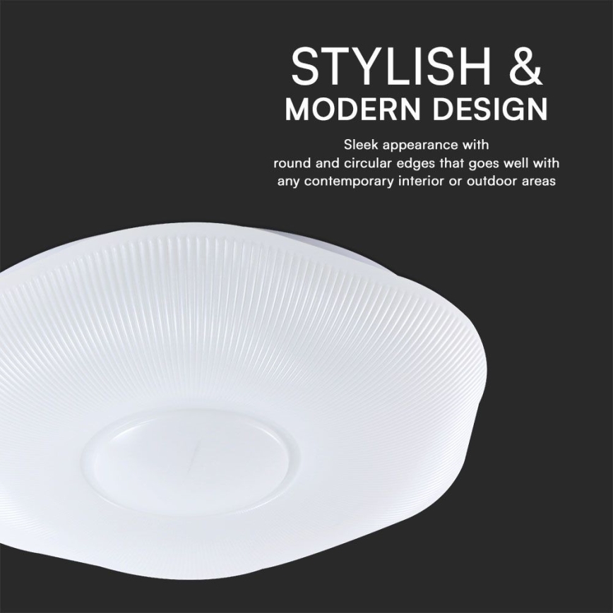 LED Stmievateľné stropné svietidlo LED/60W/230V 3000-6500K 50 cm biela + diaľkové ovládanie