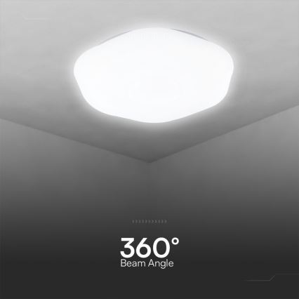 LED Stmievateľné stropné svietidlo LED/60W/230V 3000-6500K 50 cm biela + diaľkové ovládanie