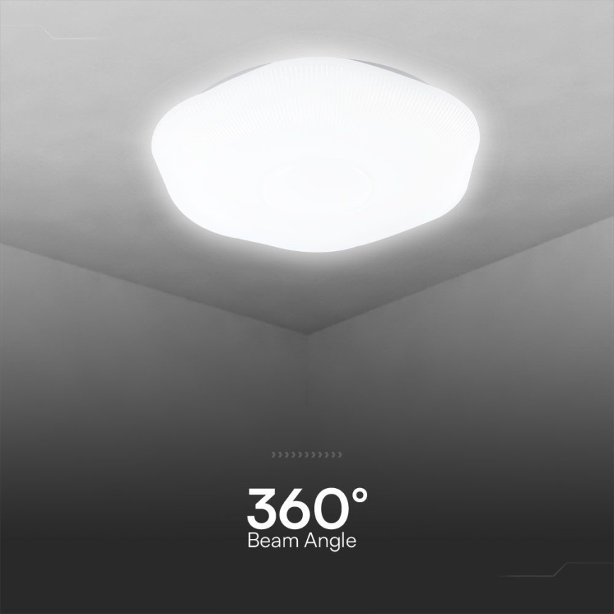 LED Stmievateľné stropné svietidlo LED/60W/230V 3000-6500K 50 cm biela + diaľkové ovládanie