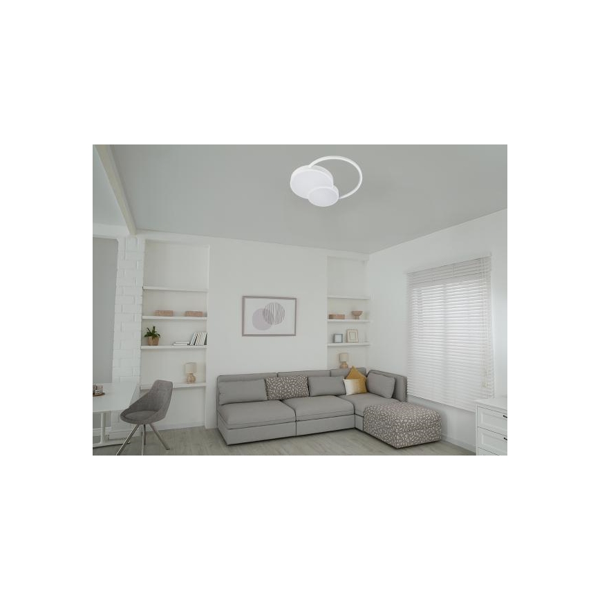 LED Stmievateľné stropné svietidlo LED/60W/230V 3000-6500K biela + diaľkové ovládanie