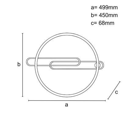 LED Stmievateľné stropné svietidlo LED/60W/230V 3000-6500K čierna + diaľkové ovládanie