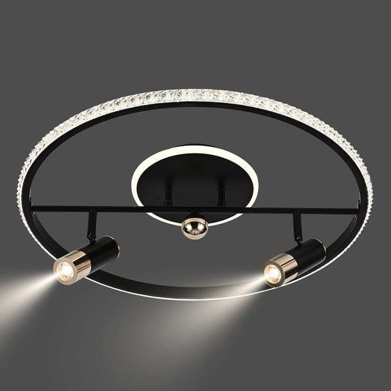LED Stmievateľné stropné svietidlo LED/60W/230V 3000-6500K čierna + diaľkové ovládanie