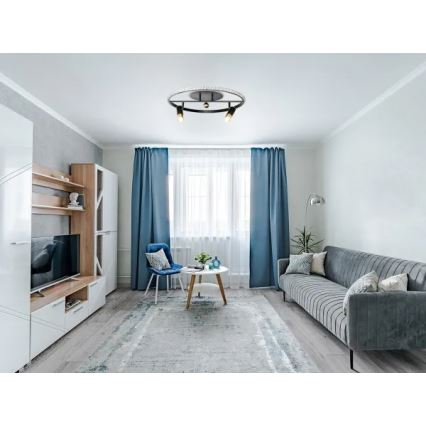 LED Stmievateľné stropné svietidlo LED/60W/230V 3000-6500K čierna + diaľkové ovládanie