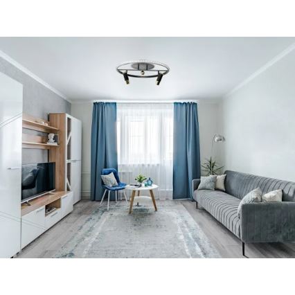 LED Stmievateľné stropné svietidlo LED/60W/230V 3000-6500K čierna + diaľkové ovládanie