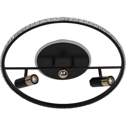 LED Stmievateľné stropné svietidlo LED/60W/230V 3000-6500K čierna + diaľkové ovládanie
