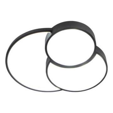 LED Stmievateľné stropné svietidlo LED/60W/230V 3000-6500K čierna + diaľkové ovládanie