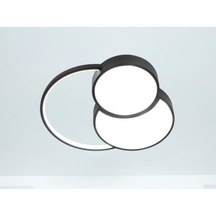 LED Stmievateľné stropné svietidlo LED/60W/230V 3000-6500K čierna + diaľkové ovládanie