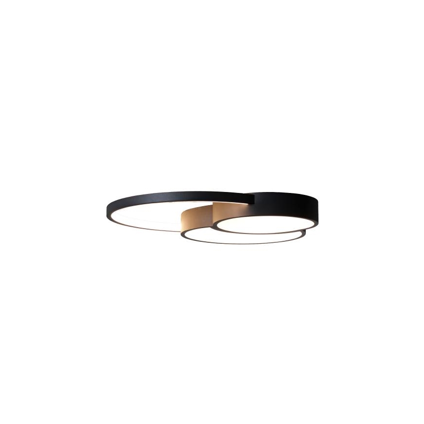 LED Stmievateľné stropné svietidlo LED/60W/230V 3000-6500K čierna + diaľkové ovládanie
