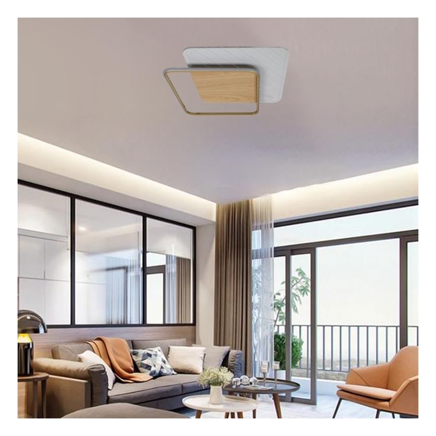 LED Stmievateľné stropné svietidlo LED/60W/230V 3000-6500K + diaľkové ovládanie