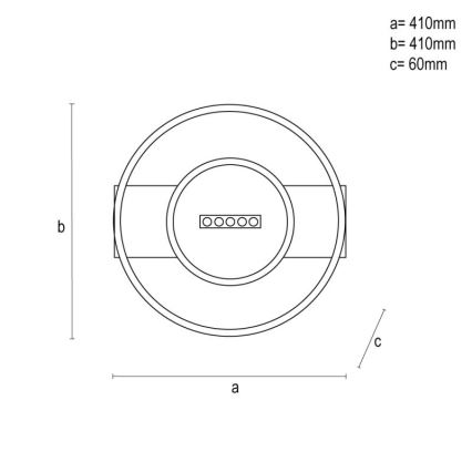 LED Stmievateľné stropné svietidlo LED/60W/230V 3000-6500K + diaľkové ovládanie