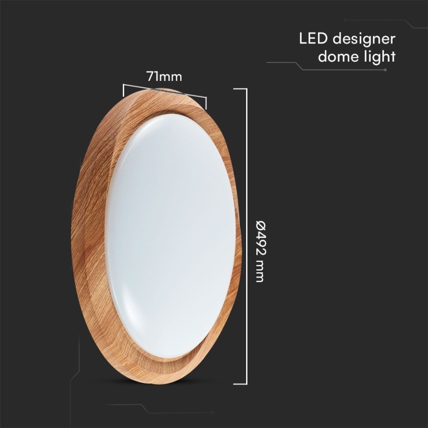 LED Stmievateľné stropné svietidlo LED/60W/230V 3000-6500K + diaľkové ovládanie