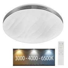 LED Stmievateľné stropné svietidlo LED/60W/230V 3000K/4000K/6500K + diaľkové ovládanie