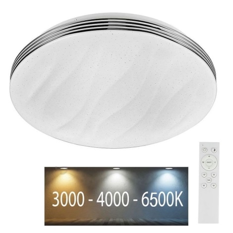 LED Stmievateľné stropné svietidlo LED/60W/230V 3000K/4000K/6500K + diaľkové ovládanie