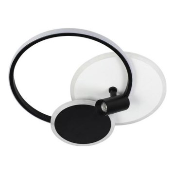 LED Stmievateľné stropné svietidlo LED/65W/230V 3000-6500K biela/čierna + diaľkové ovládanie