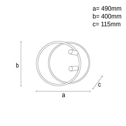 LED Stmievateľné stropné svietidlo LED/65W/230V 3000-6500K biela + diaľkové ovládanie