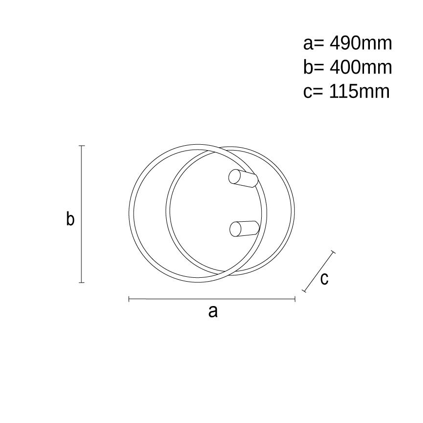 LED Stmievateľné stropné svietidlo LED/65W/230V 3000-6500K biela + diaľkové ovládanie
