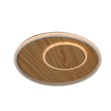 LED Stmievateľné stropné svietidlo LED/65W/230V 3000-6500K hnedá +diaľkové ovládanie