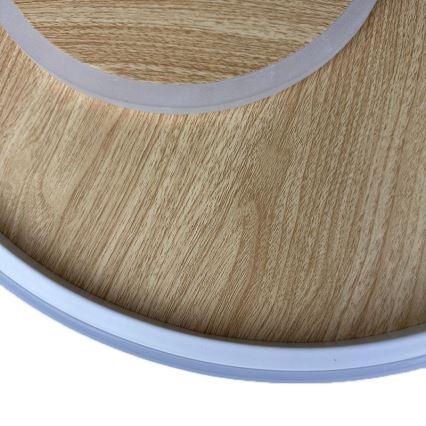 LED Stmievateľné stropné svietidlo LED/65W/230V 3000-6500K hnedá +diaľkové ovládanie