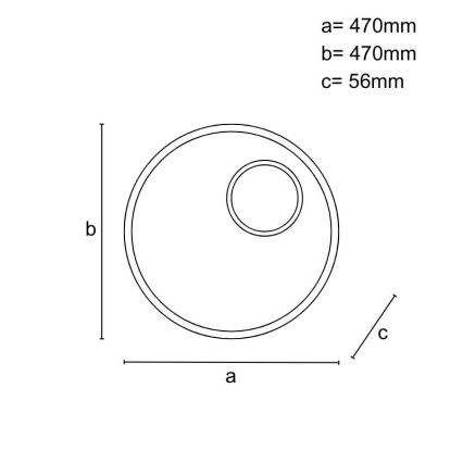 LED Stmievateľné stropné svietidlo LED/65W/230V 3000-6500K hnedá +diaľkové ovládanie