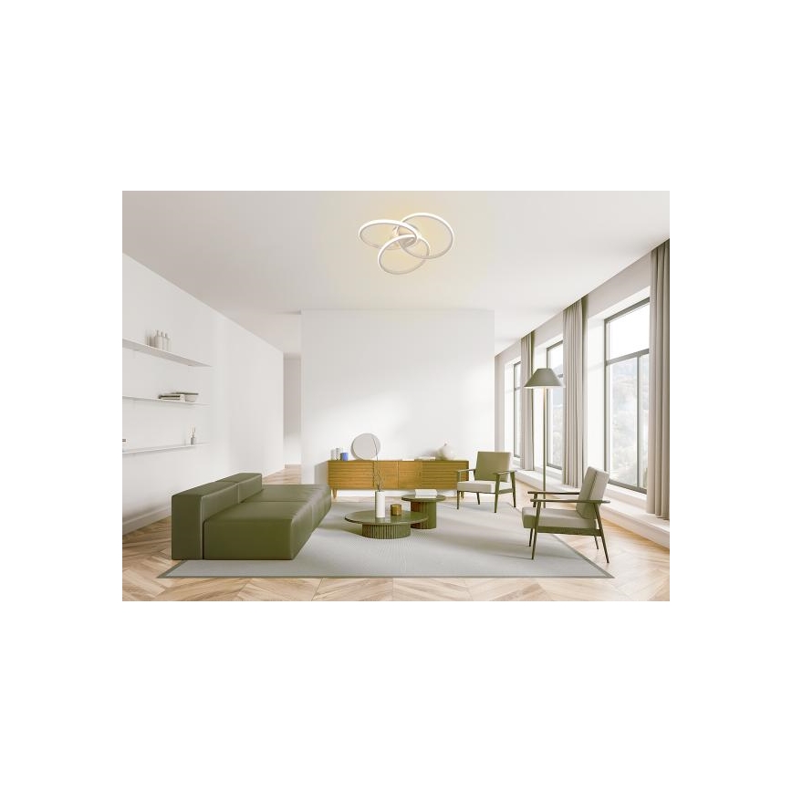 LED Stmievateľné stropné svietidlo LED/70W/230V 3000-6500K biela + diaľkové ovládanie