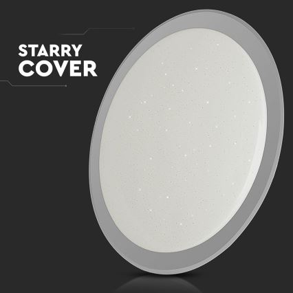LED Stmievateľné stropné svietidlo LED/72W/230V 3000-6500K pr. 67 cm biela + diaľkové ovládanie