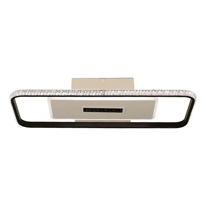 LED Stmievateľné stropné svietidlo LED/75W/230V 3000-6500K biela/čierna + diaľkové ovládanie