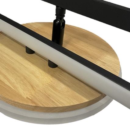 LED Stmievateľné stropné svietidlo LED/75W/230V 3000-6500K buk + diaľkové ovládanie