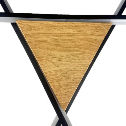 LED Stmievateľné stropné svietidlo LED/75W/230V 3000-6500K hnedá/čierna + diaľkové ovládanie