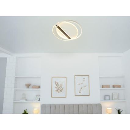 LED Stmievateľné stropné svietidlo LED/80W/230V 3000-6500K biela + diaľkové ovládanie