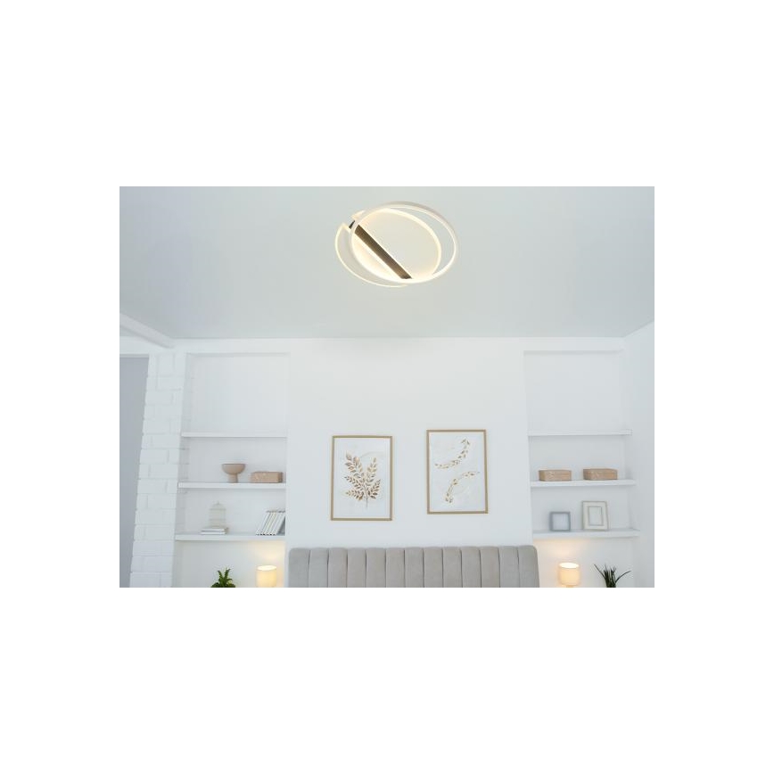 LED Stmievateľné stropné svietidlo LED/80W/230V 3000-6500K biela + diaľkové ovládanie