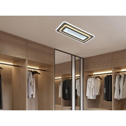 LED stmievateľné stropné svietidlo LED/85W/230V 3000-6500K šedé + diaľkové ovládanie