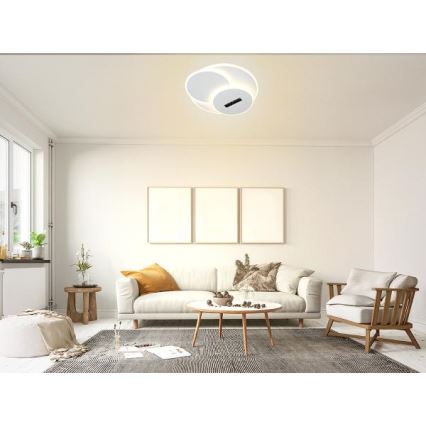 LED Stmievateľné stropné svietidlo LED/90W/230V 3000-6500K biela + diaľkové ovládanie