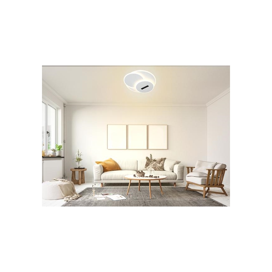 LED Stmievateľné stropné svietidlo LED/90W/230V 3000-6500K biela + diaľkové ovládanie