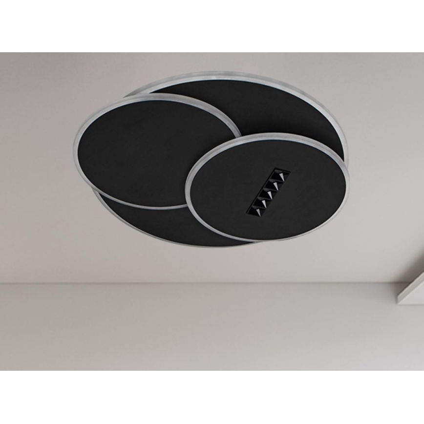 LED Stmievateľné stropné svietidlo LED/90W/230V 3000-6500K čierna + diaľkové ovládanie