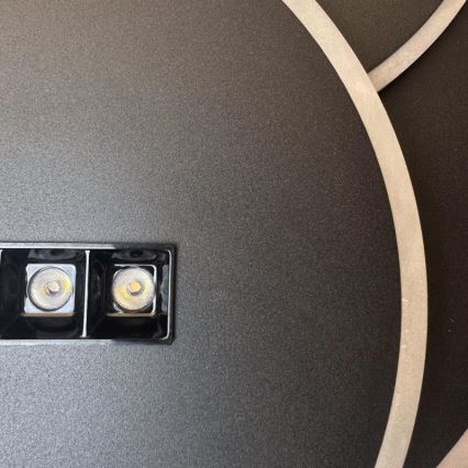 LED Stmievateľné stropné svietidlo LED/90W/230V 3000-6500K čierna + diaľkové ovládanie