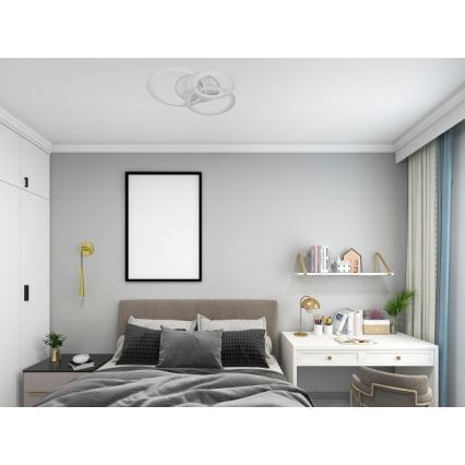 LED Stmievateľné stropné svietidlo LED/90W/230V 3000-6500K + diaľkové ovládanie