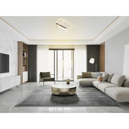 LED Stmievateľné stropné svietidlo LED/95W/230V 3000-6500K biela + diaľkové ovládanie