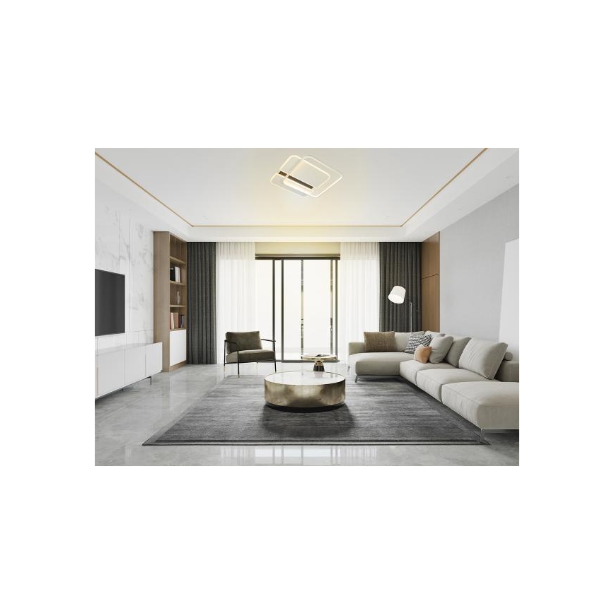 LED Stmievateľné stropné svietidlo LED/95W/230V 3000-6500K biela + diaľkové ovládanie