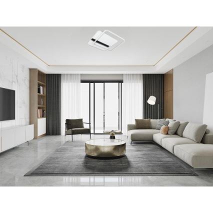 LED Stmievateľné stropné svietidlo LED/95W/230V 3000-6500K biela + diaľkové ovládanie