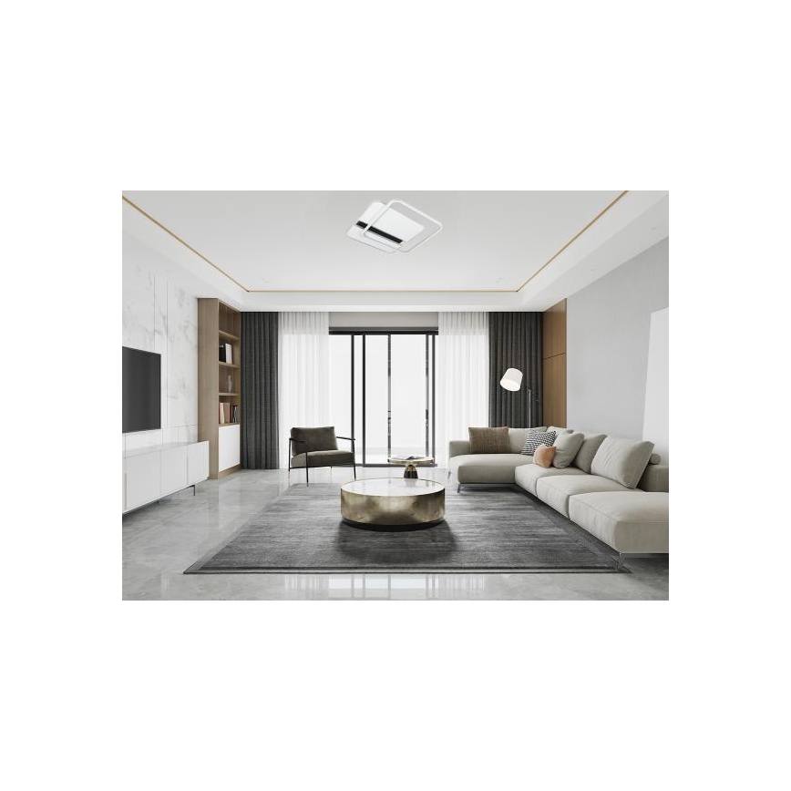 LED Stmievateľné stropné svietidlo LED/95W/230V 3000-6500K biela + diaľkové ovládanie