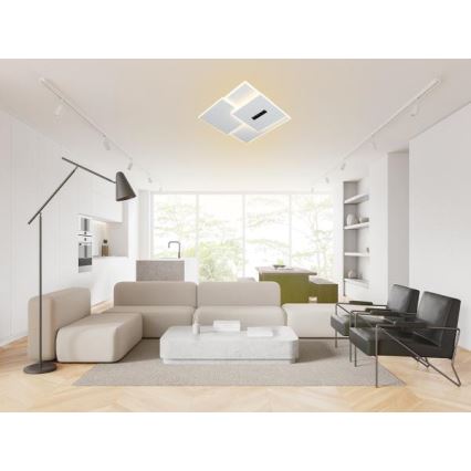 LED Stmievateľné stropné svietidlo LED/95W/230V 3000-6500K biela + diaľkové ovládanie