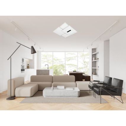 LED Stmievateľné stropné svietidlo LED/95W/230V 3000-6500K biela + diaľkové ovládanie