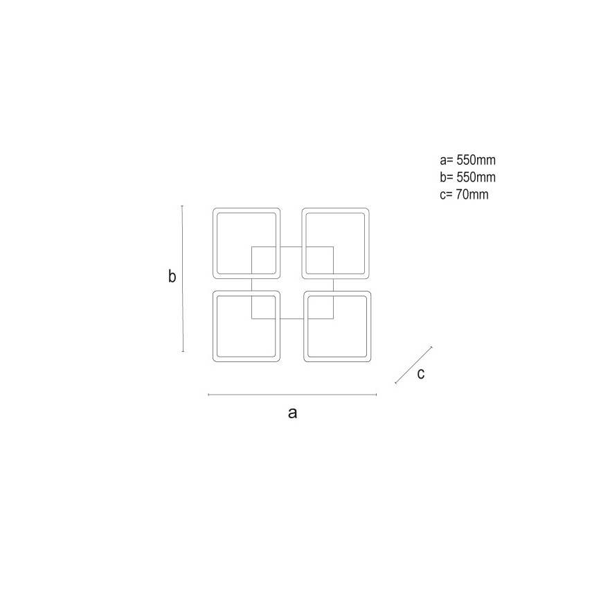 LED Stmievateľné stropné svietidlo LED/95W/230V 3000-6500K + diaľkové ovládanie