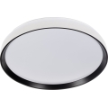 LED stmievateľné stropné svietidlo LIXAN LED/65W/230V 3000-6500K priemer 48,6 cm biela/čierna + diaľkové ovládanie