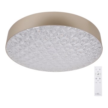 LED Stmievateľné stropné svietidlo LUXON LED/60W/230V 2800-6500K béžová + diaľkové ovládanie