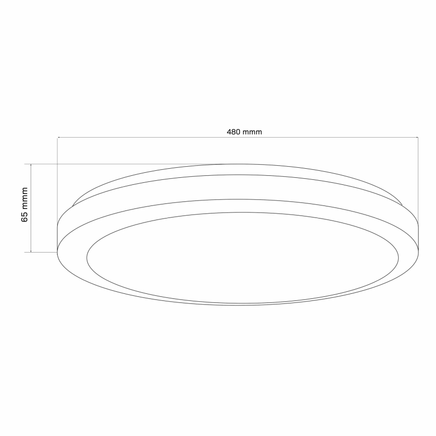 LED Stmievateľné kúpeľňové stropné svietidlo MARIAN LED/72W/230V pr. 48 cm 3000-6000K IP44 + diaľkové ovládanie