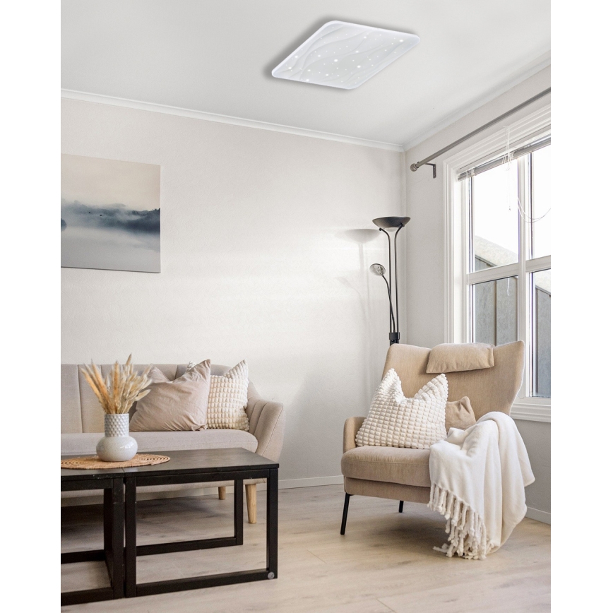 LED Stmievateľné stropné svietidlo NERIS LED/36W/230V 2700-6500K 43x43 cm + diaľkové ovládanie