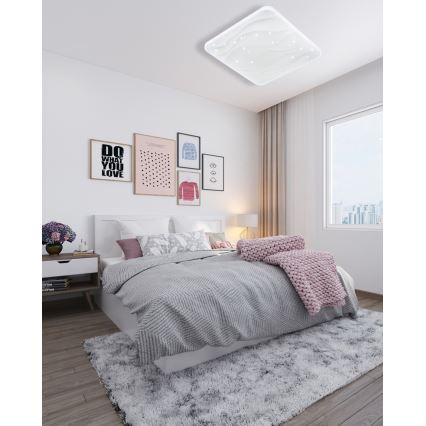 LED Stmievateľné stropné svietidlo NERIS LED/36W/230V 2700-6500K 43x43 cm + diaľkové ovládanie