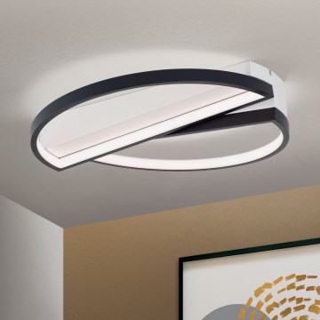 LED Stmievateľné stropné svietidlo OLGA LED/28W/230V čierna/biela